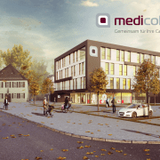 Frontansicht des geplanten medizinischen Zentrums medicolleg in Crailsheim